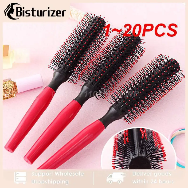 

1~20PCS Spiral Professional Plastic Round Brush Quiff Roller Curly Hair Comb Hairstyle Massager Hairbrush Dressing Salon Barber