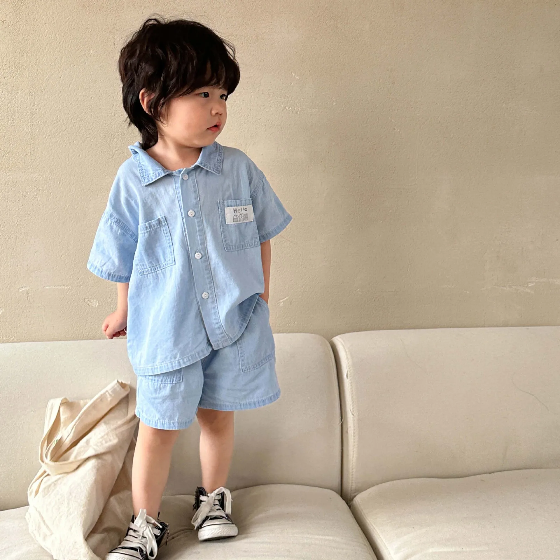 22208 Children's Summer Clothes Brother Sister Clothes Hot Sale