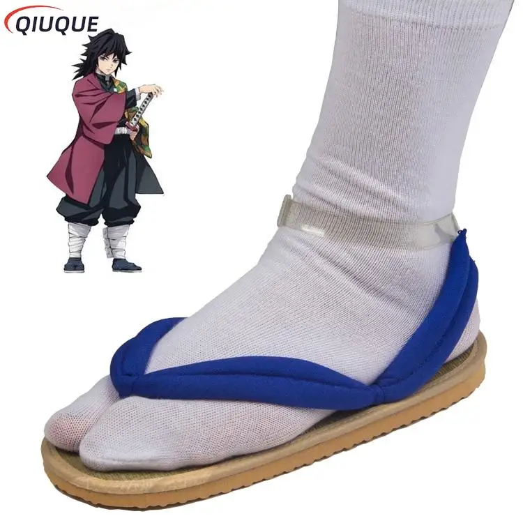 Adult / Kids Anime Kamado Nezuko Cosplay Clogs Kimono Flip-flops Geta Slippers Shoes cosplay shoes