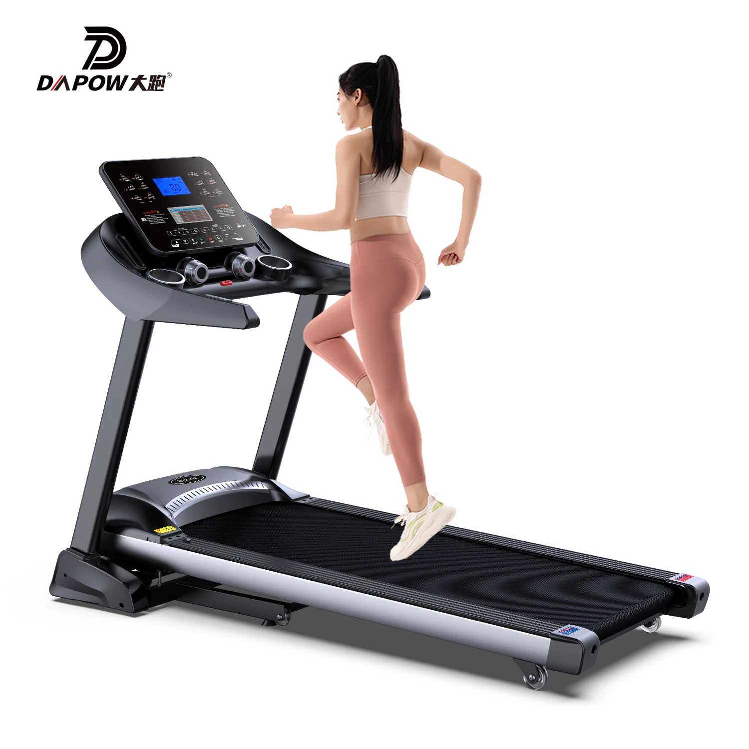 DAPOW Factory Folding Motorized Treadmill Electric Auto Incline Running Treadmill Machine for Home
