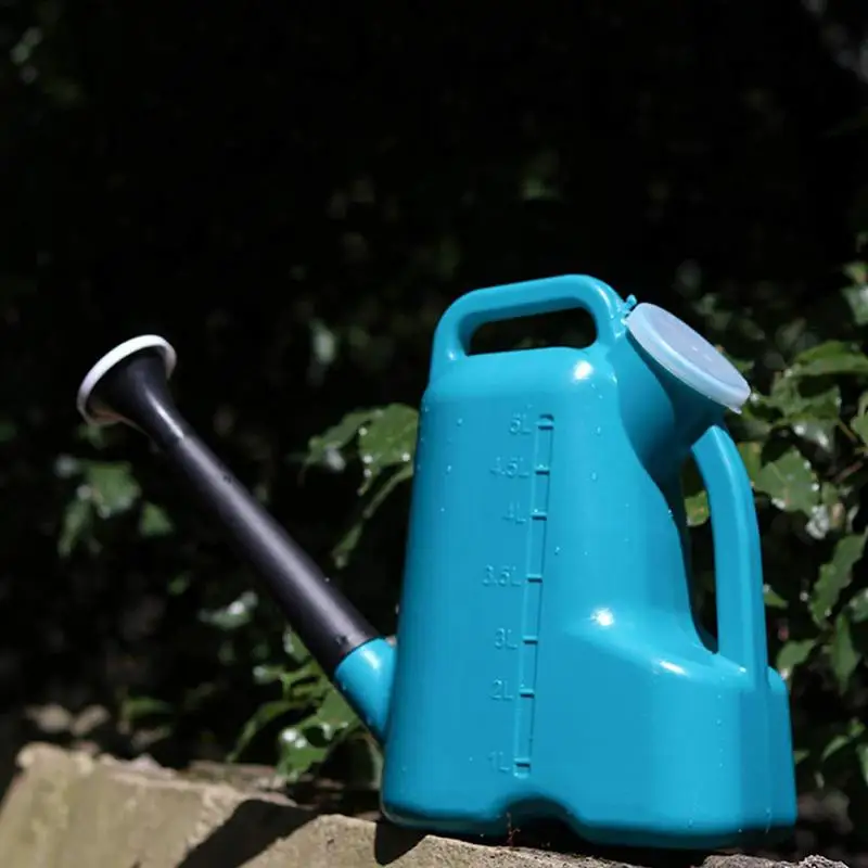 

5L Sprinkler Gallon Long Spout Plant Watering Can With Lid Multipurpose Outdoor Irrigation Gadget For Balcony Lawn Garden Plant