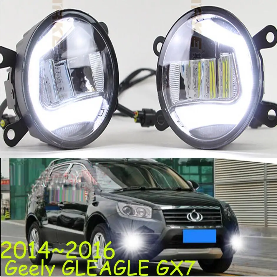 

Автомобильная лампа-бампер для передних фар Geely Gleagle GX7, дневсветильник GX 7 swith ON/OFF, светодиодные автомобильные аксессуары, дневная фара для GX7, противотуманная фара