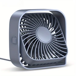 Compact USB Mini Portable Fan with 360° Adjustable Head and Quiet Multi - Speed Settings - USB Type - C (Dark Grey)