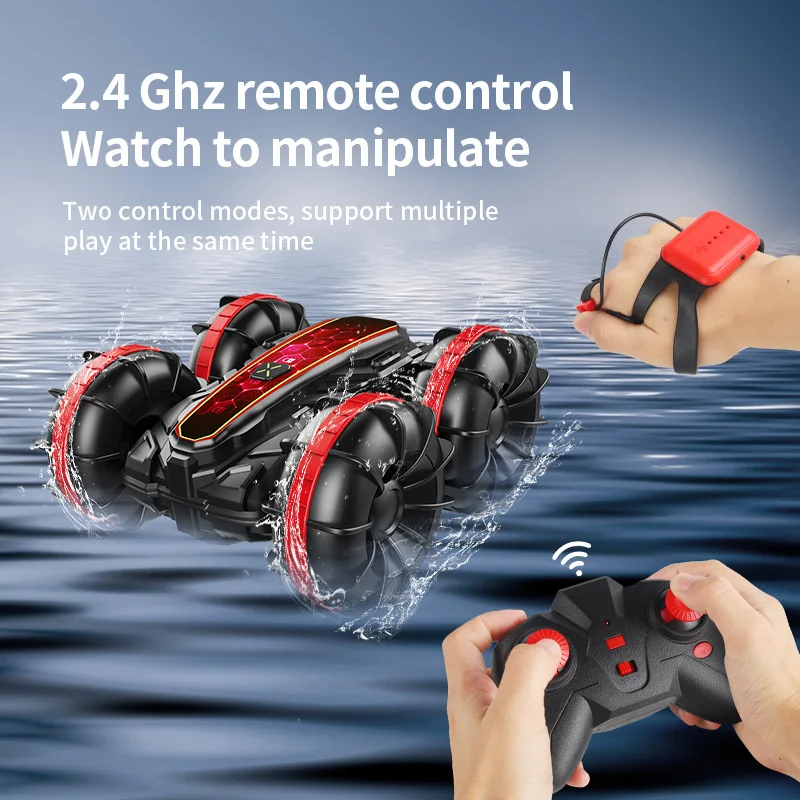 

2.4G Amphibious RC Car Remote Control Stunt Car Double-Sided Flip Driving Drift Rc Cars Outdoor Toys for Boys Children's Gift