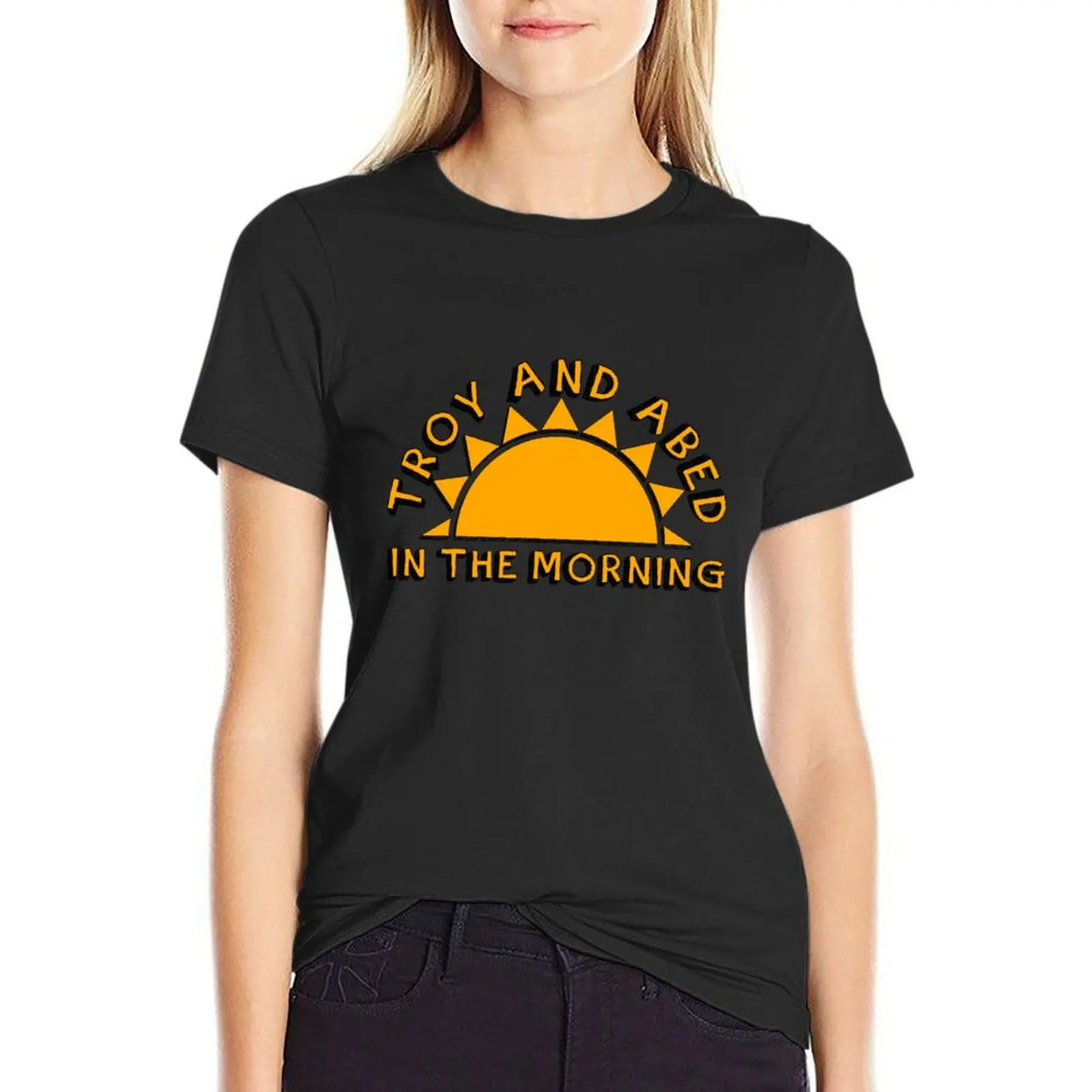 

Community - Troy and Abed in the morning T-Shirt tight shirts for Women woman t shirt t shirt dress Women t shirts for Women
