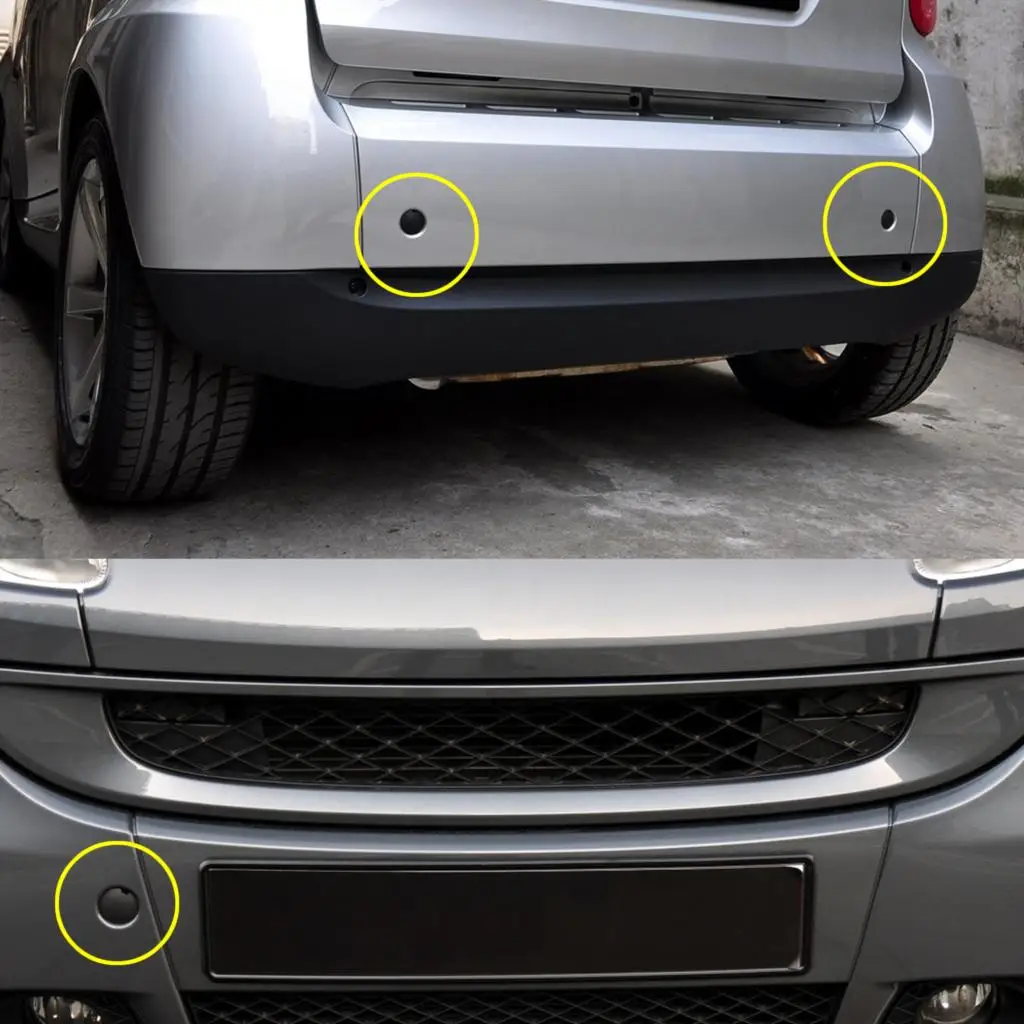 Car Front Rear Bumper Tow Hook Eye Cover Trailer Cap Plug For Smart Fortwo W451 2007-2014 car bumper hook cover