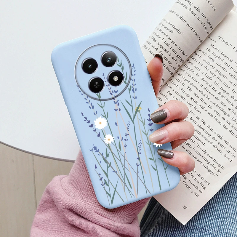 Cute Heart Flower Soft Silicone Matte Protective Back Cover s - Cartoon Design