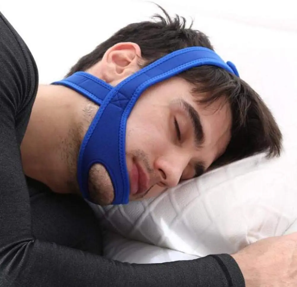 Adjustable Neoprene Anti Snoring Strap Stop Snoring Chin Strap Mouth Guard Treatment