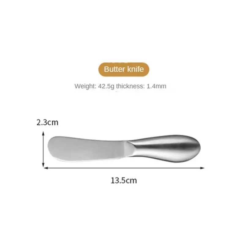 Butter Knife Stainless Steel Butter Knife With Hole Cheese Dessert Jam Cream Cutter Tableware Kitchen Tools Knives Spread