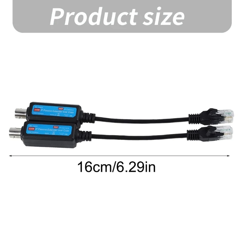 IP Camera Coaxial Networking Transmitter Receiver IP Passive Extender Over Coax Easy Installation 10/100Mbps
