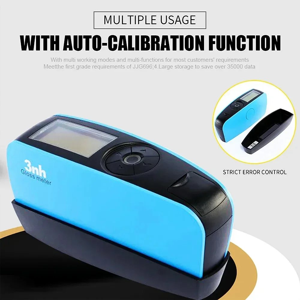 3NH-YG60S Gloss Meter YG60 60 Degree 1000 Gu Glossy Test Equipment Paints Ink Ceramic Marble Tester Surface Cleaning Measure 2