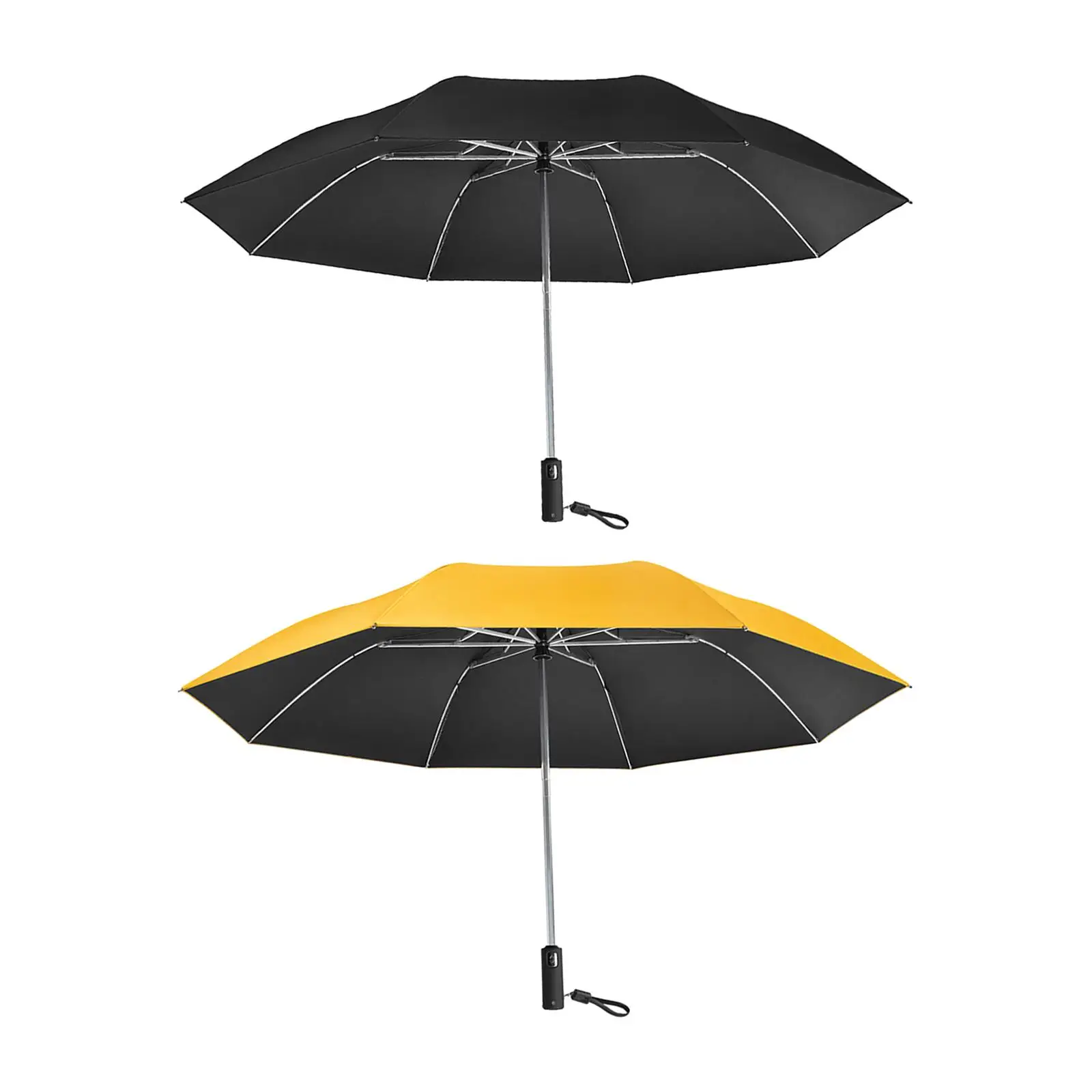 

Automatic Folding Umbrella Water Resistant 8 Ribs Travel Umbrella for Trips