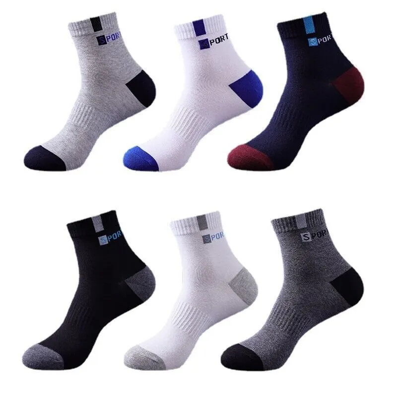 Breathable Socks Business Socks 5 Pairs Polyester Fiber Breathable Deodorant Business Men Tube Socks For Autumn And Spring Summer