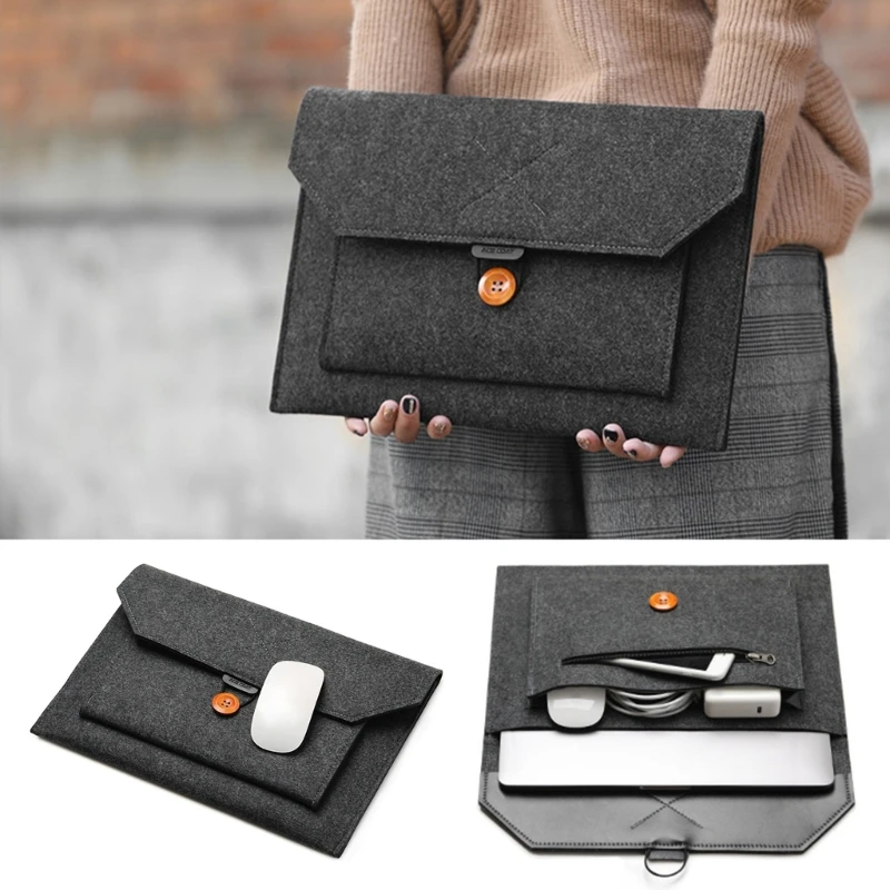 11inch/13inch/15inch Shock Resistant Felt Laptop Sleeve Bag Case Laptop Sleeve