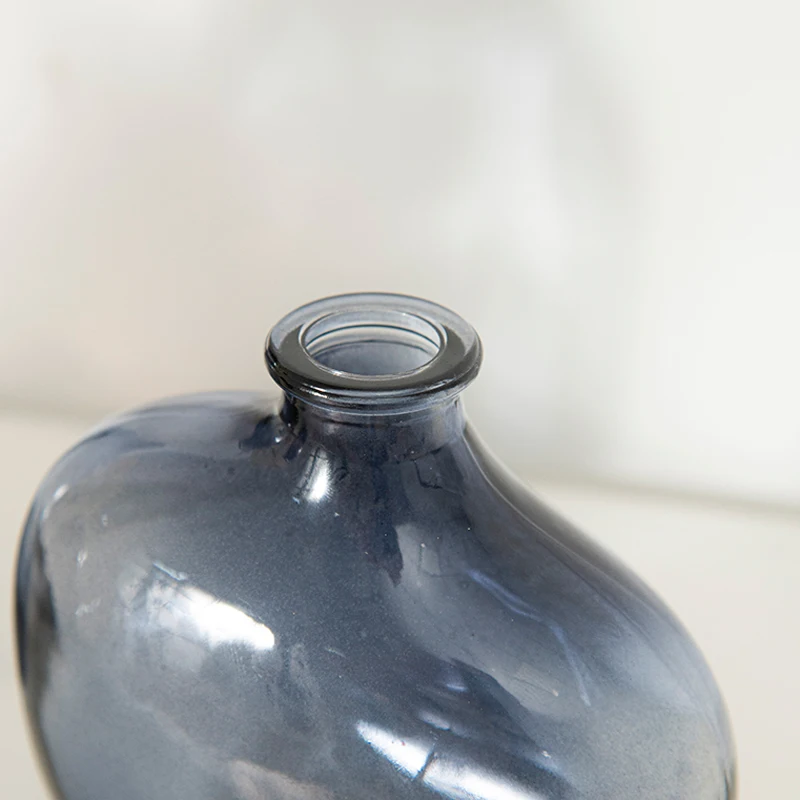 Description Picture 6 of itemVintage Glass Flower Vase Irregular Home Desktop Decorative Vases Glass Vase Hydroponic Bottle Flowers Arrangement Container