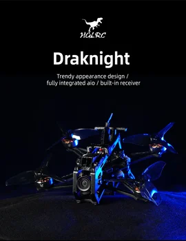 Kit Telaio HGLRC Draknight 2 Pollici in Fibra di Carbonio per Drone da Corsa FPV Micro