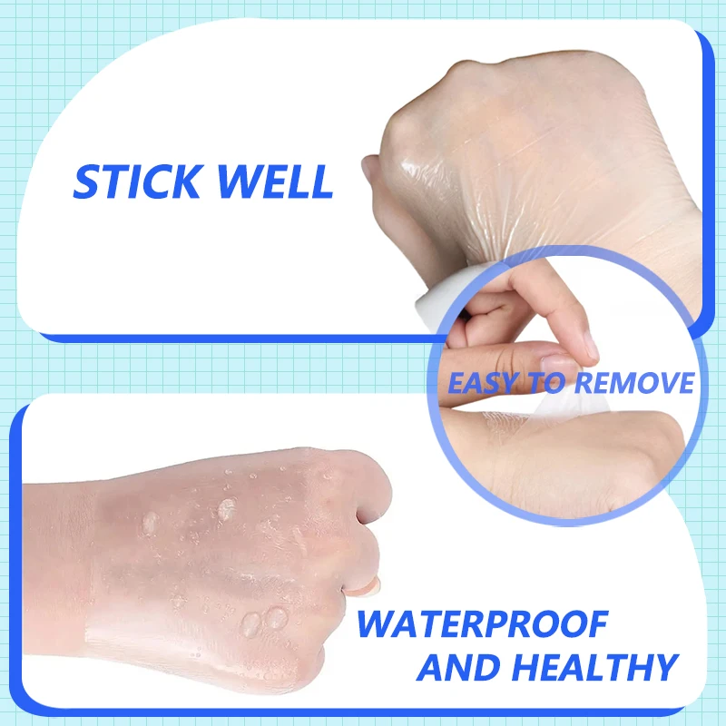 Medical PU Film Waterproof Adhesive Tape Fixed Small Roll Private Tape Tattoo Aftercare Protective Skin Healing Bandages Repair