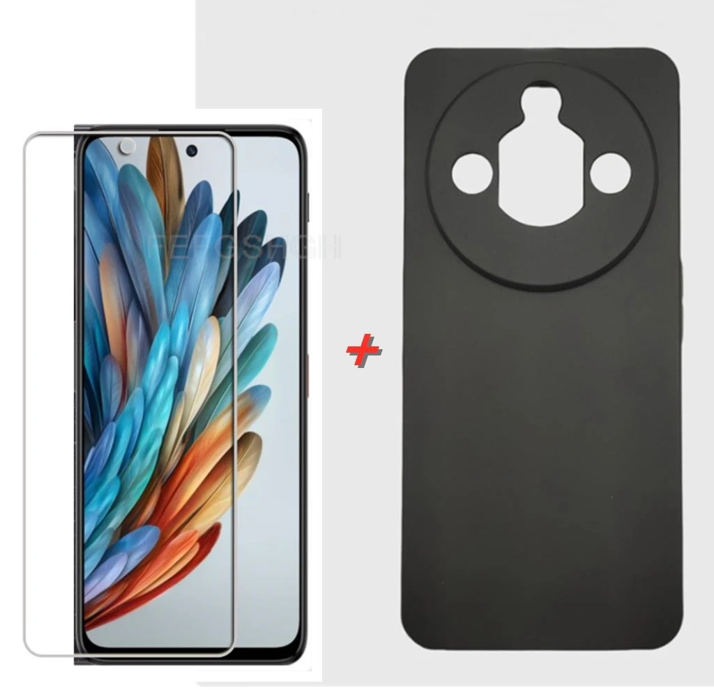 Custodia Morbida In Silicone + Pellicola In Vetro Temperato Per Nubia Focus 5G – Cover TPU Trasparente Antigraffio, KE14 - 4