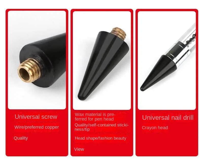 Description Picture 4 of itemRhinestone Wax Pen Head for Nail Art Gem Picker Tool,Replacement Tip for Rhinestone Picker Wax Pencil For Rhinestone Nail Tools