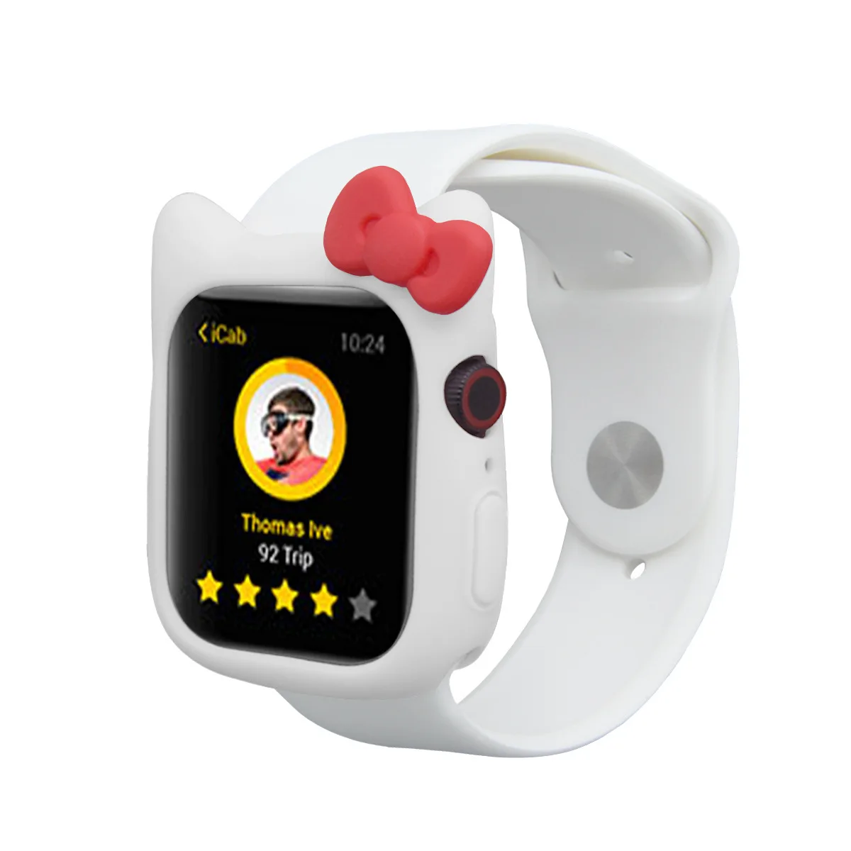 Stylish Cartoon Soft Silicone Protective Shell for Apple Watch - Bumper Cover