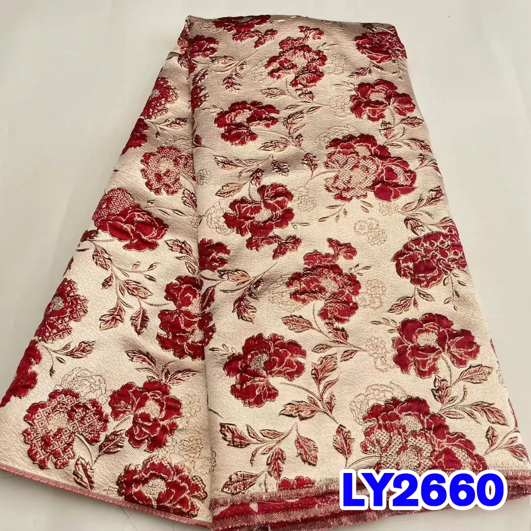 

Latest Design Brocade Jacquard Lace Fabric French Lace Fabric 2023 High Quality African Nigerian Lace Fabric For Party PL413-1