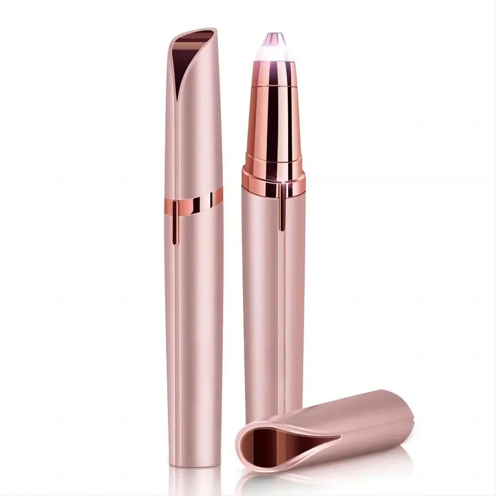 Electric Eyebrow Trimmer Electric Eyebrow Trimmer Battery Model No Skin Damage Lipstick Shaped