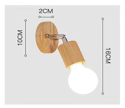 Elegant Wooden Rotating LED Ceiling Spotlight
