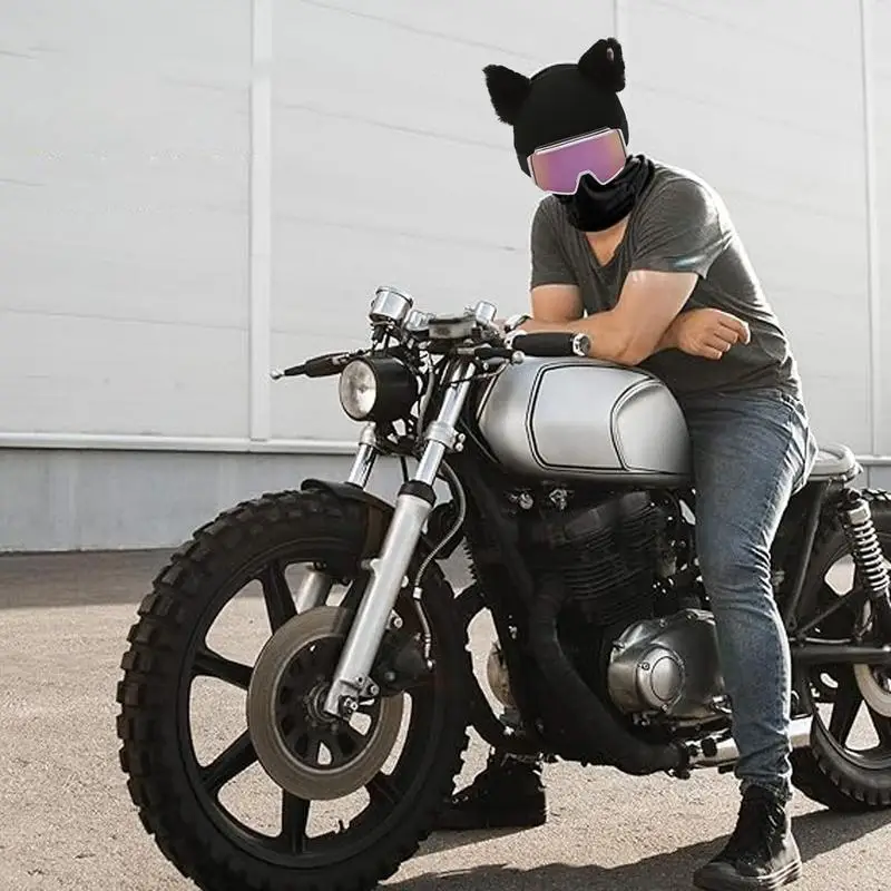 Copricasco Da Sci Con Orecchie Da Gatto – Poliestere, Unisex, Antivento, Per Sci E Sport Invernali