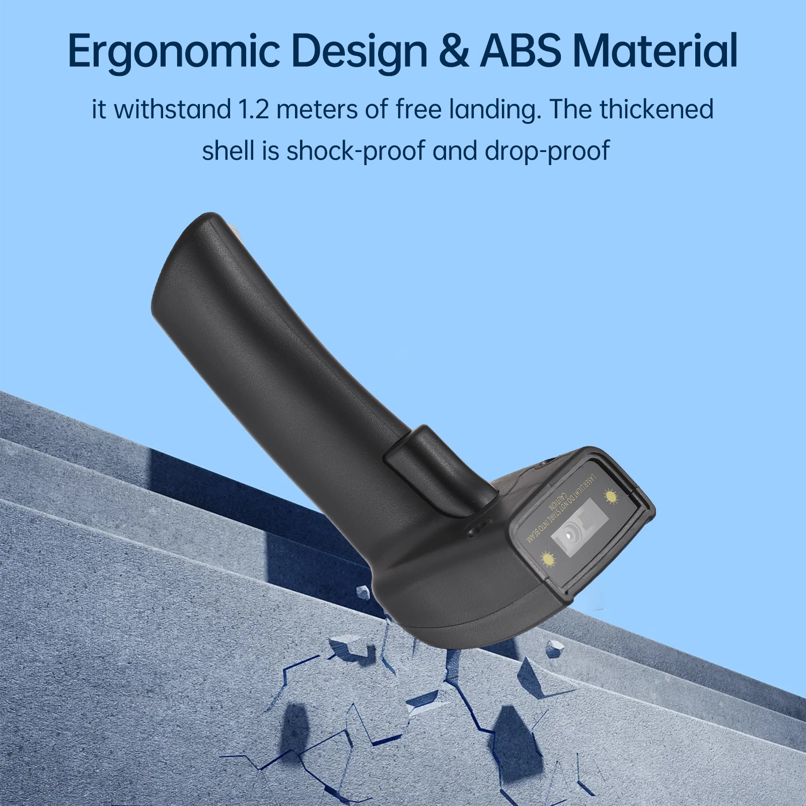 Handheld USB Wired CCD Bar Code Reader Manual Trigger Scanning Support Paper and Screen Code Compatible with Win Android MAC