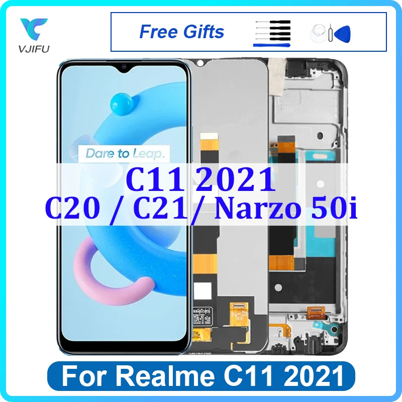 

6,5 "Оригинальный ЖК-дисплей для OPPO Realme C21 C20 C11 2021 дисплей сенсорный экран RMX3231 RMX3201 RMX3063 дигитайзер в сборе Замена
