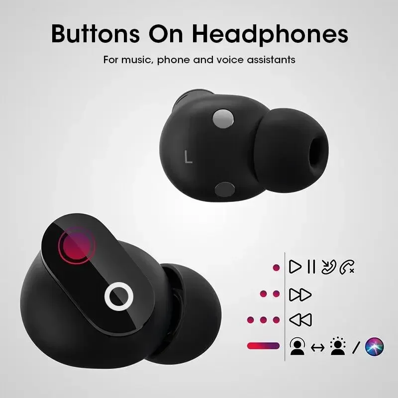 

Wireless Headphone Bluetooth Earphones Studio Buds For iPhone 15 14 Samsung True Headset Noise Cancelling For Sports TWS Earbuds