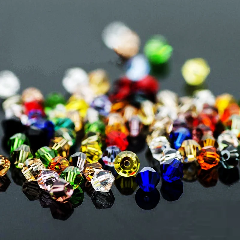 Perles Ovales Cristal Milflores 10x8 Mm – Lot De 21, Couleurs Mélangées Pour Bijoux DIY