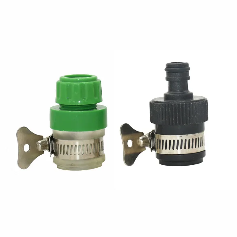

16mm round tap connectors to 1/2 hose garden tap Water Faucet Quick Connector 16mm hose fittings 1pcs