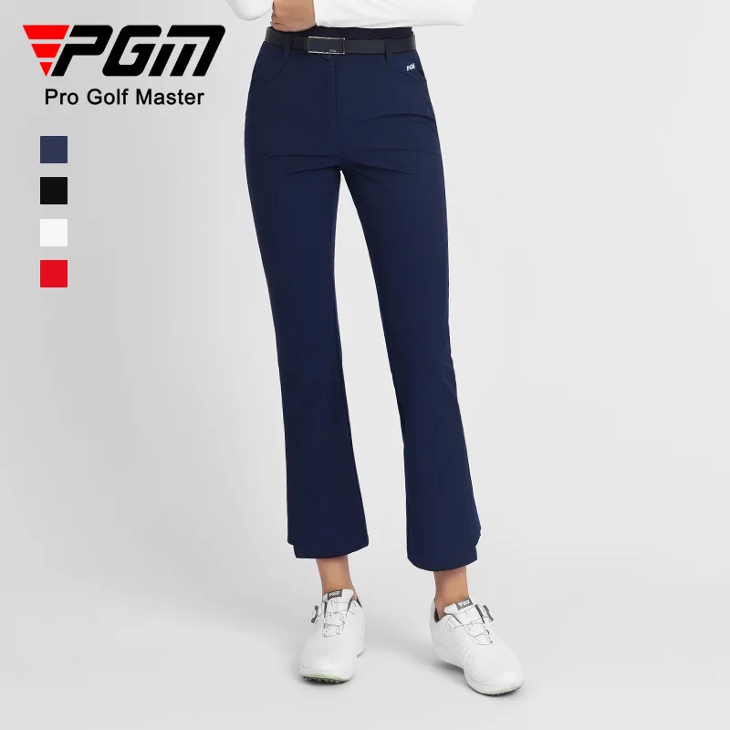 

PGM Golf Pants For Womens Quick-Dry Pant Golf Trousers Summer High-Elastic Slim Pants Sport Wear Spring Long Pant Flared Trouser