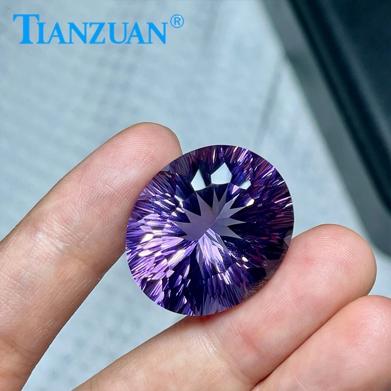 56.46ct Natural Amethyst Purple Color Oval Shape Brilliant Cut Loose Gem Stone with GRC Certified