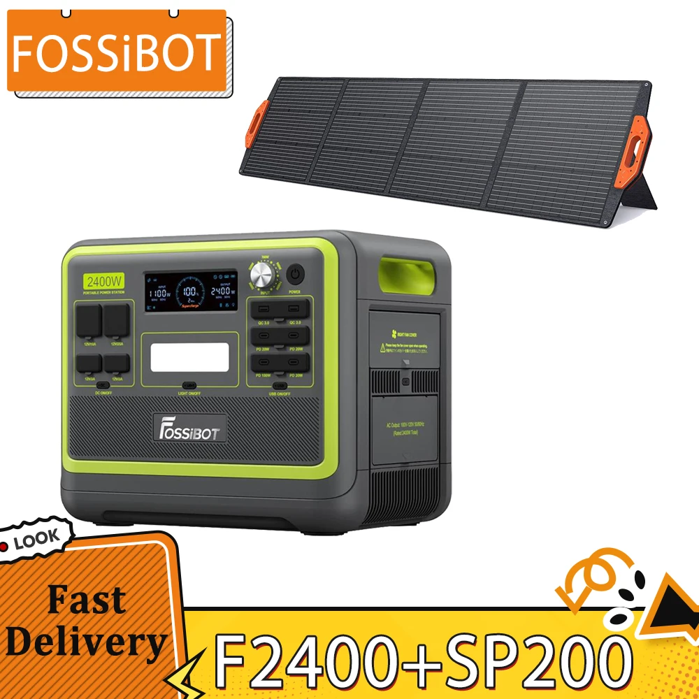 200W】FOSSiBOT ソーラーパネル 折り畳み式 ソーラーチャージャー 200W