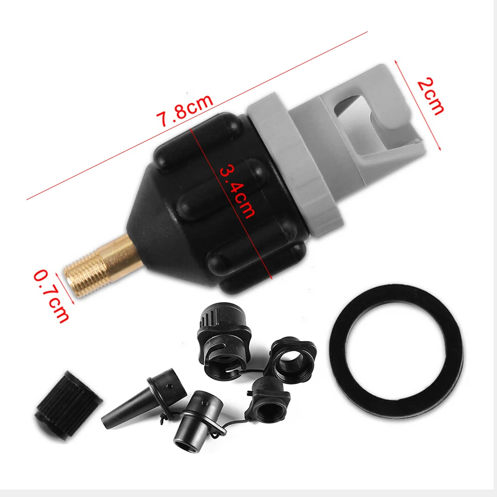 Air Valve Adaptor For SUP Board Inflatable Pump Adapter Paddle Boat Kayak Air Valve Pump Connector Combo Kit