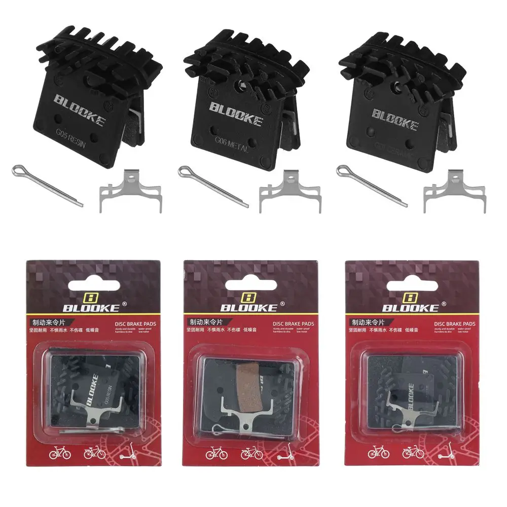Heat Dissipation Brake Pad Bike Ceramics Resin Metal Cooling MTB J02A J03A XT SLX M785 M8000 M9000 Hydraulic Oil |