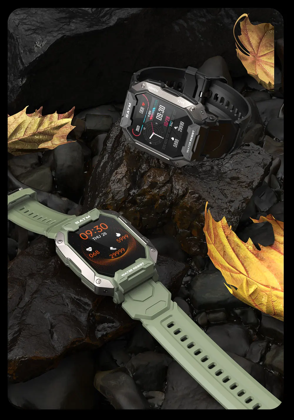 KALOSTE Smart Watch 2022 New Outdoor Sport Smart Watches Heart Rate Blood Pressure 5ATM Waterproof Bluetooth Smartwatch For Mens