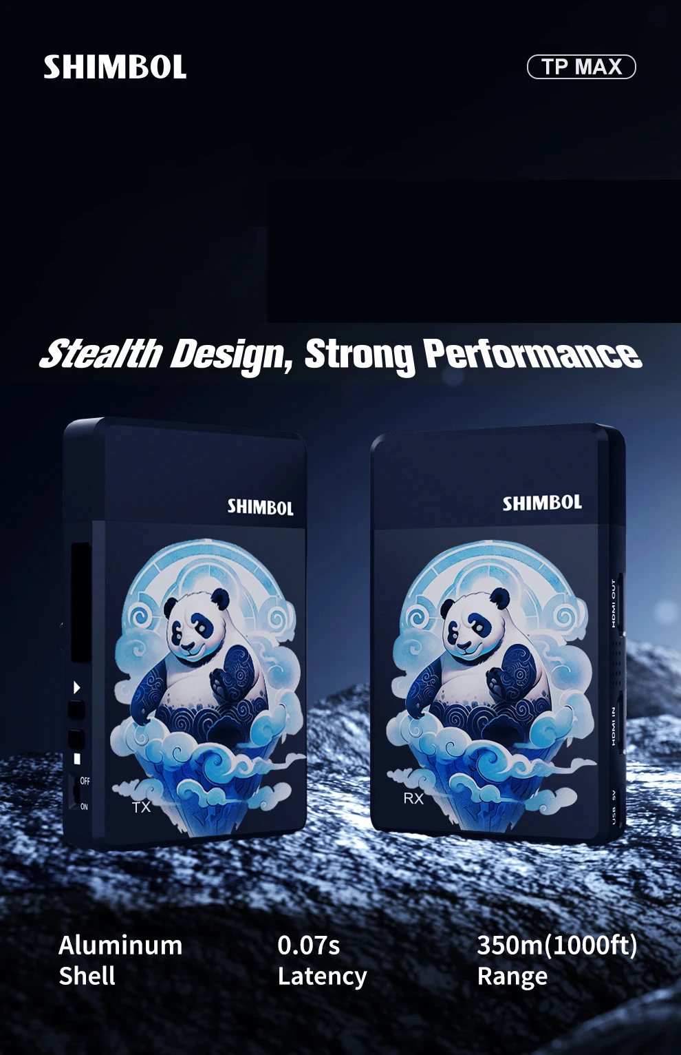 Description Picture 2 of itemSHIMBOL TP MAX Wireless Video Transmission System Double HDMI-compatible 350M 1080P HD Image Transmitter & Receiver