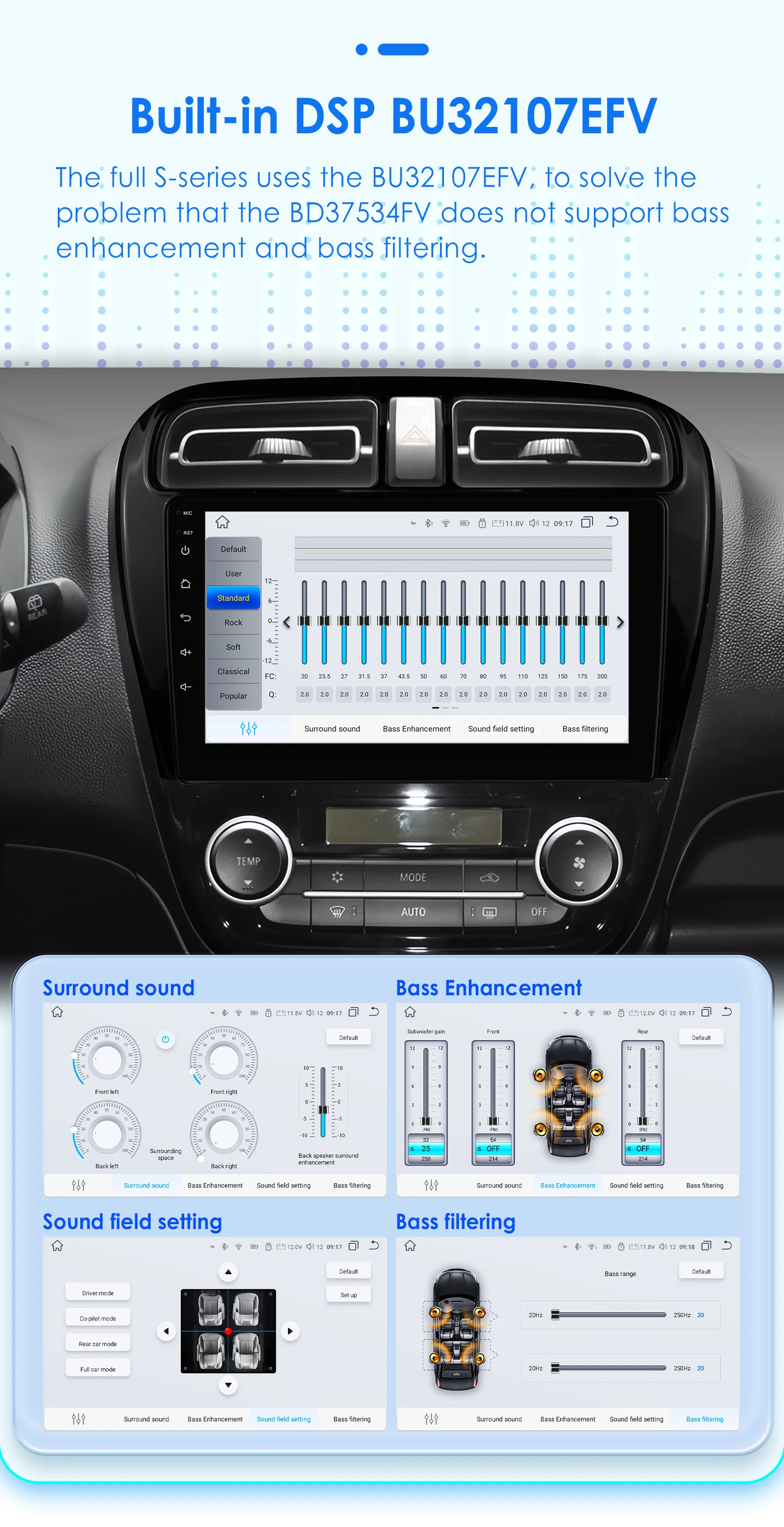 Hizpo Radio de coche inalámbrico CarPlay Android Auto de 9 pulgadas para MITSUBISHI Mirage Spacestar Attrage 2012-2018 Dodge Attitude Multimedia Apple CarPlay inalámbrico Sistemas inteligentes Pantalla táctil IPS Reproductor de vídeo estéreo 2 Din Autoradio Unidad principal Navegación BT 7