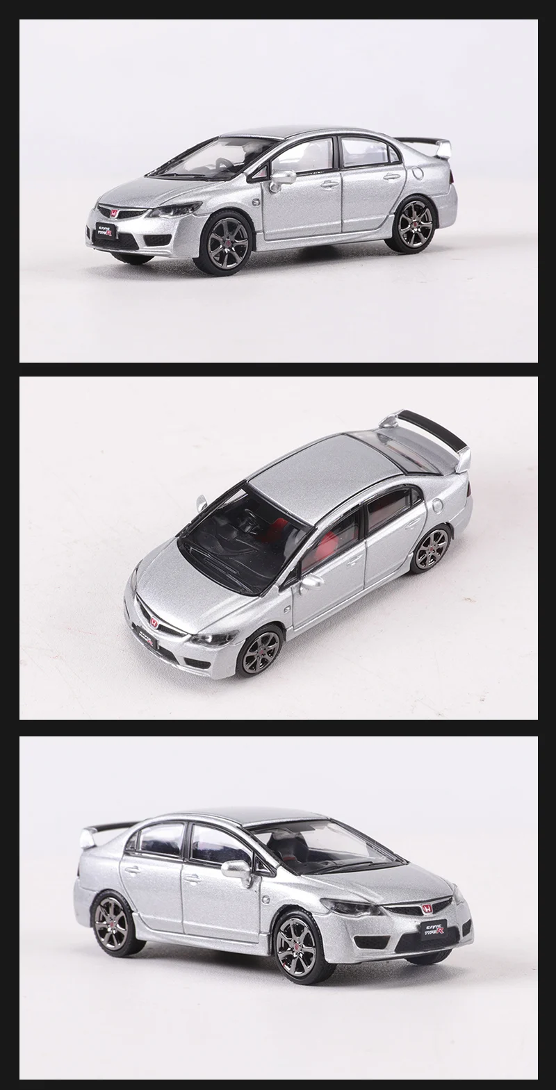DCT 1:64 Civic Type-R Sedan(FD2) Alloy Model Car 