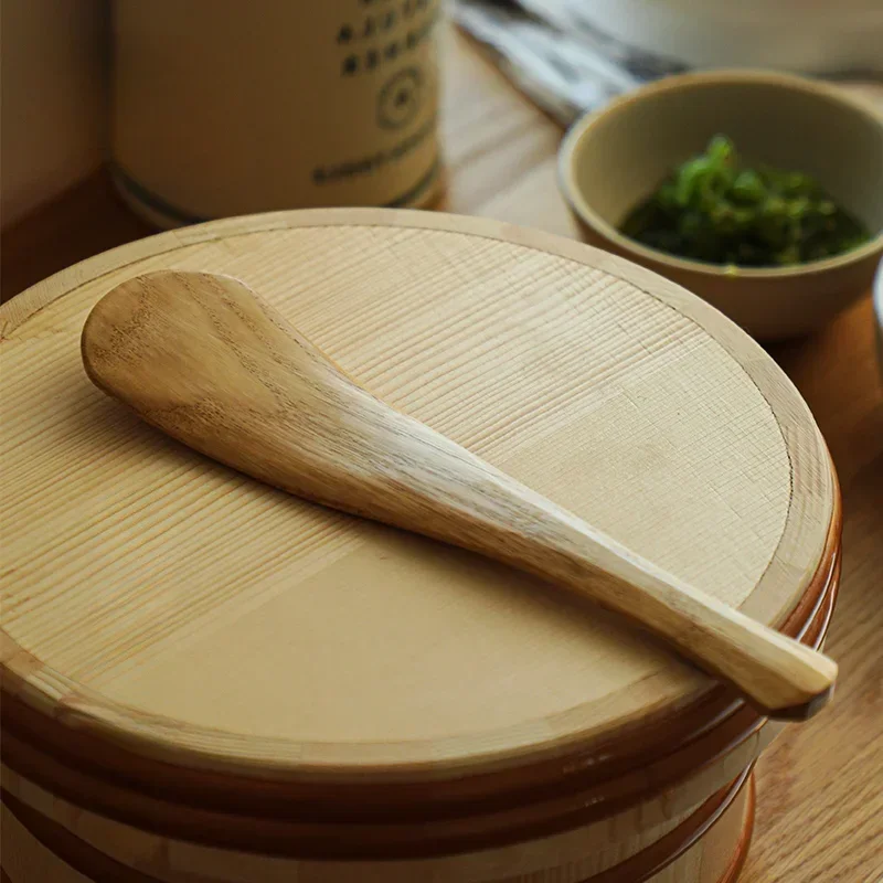 Wooden Cooking Spoon SHIMOYAMA Natural Wood Rice Spoon Non-stick Cooking Rice Shovel Kitchen Utensils for Potato Salads Supplies