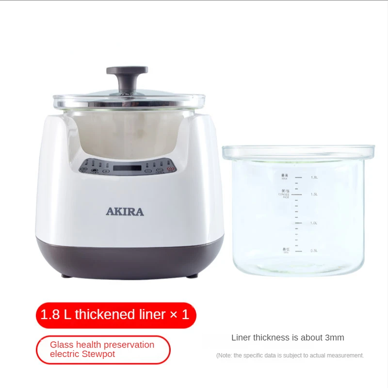 Electric stew pot soup cooking porridge artifact health slow cooker household small automatic glass non-ceramic