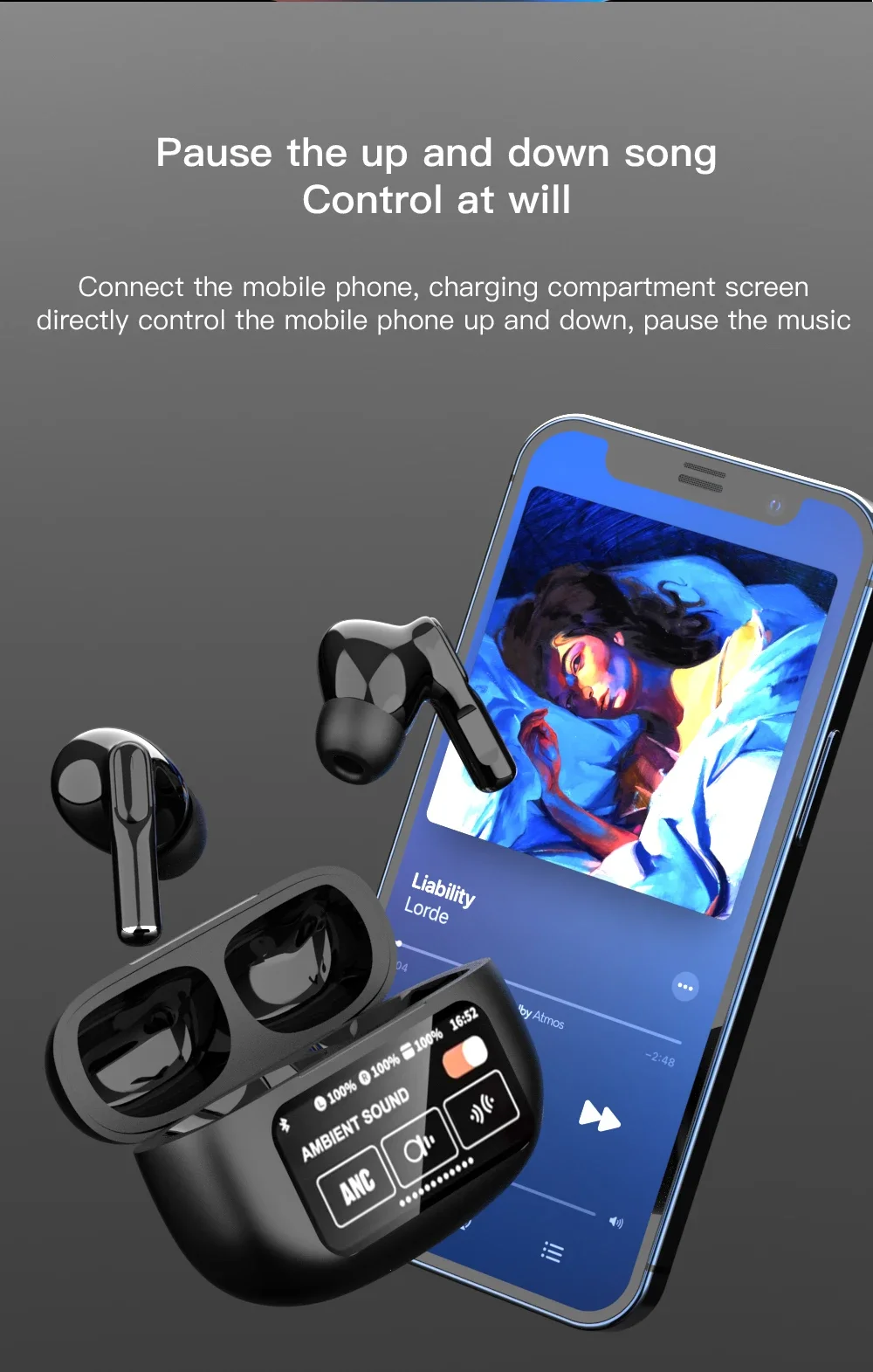 2024 Air Bluetooth 5.4 ENC ANC Noise Cancelling Wireless Earbuds Headphones Earphones Headsets for ios android Pro Pods Pro2 2