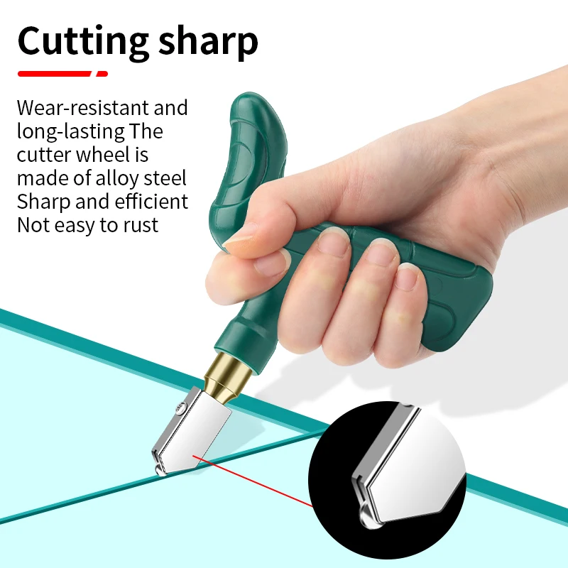 LUXIANZI Diamond Glass Cutter Set Hard Alloy Roller Machine Opener Professional Household Ceramic Tile Handheld Cutting Tools 3