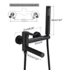 Uythner Bathtub Faucet With Hand Sprayer Shower Faucet Wall Mount Hot Cold Water Mixer For Bathroom Bath Shower Set System 4