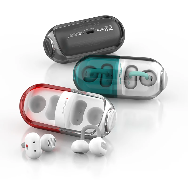 イヤホン moondrop pill Moondrop PILL 13mm Dynamic Driver BT 6.0 OWS Earbuds — HiFiGo
