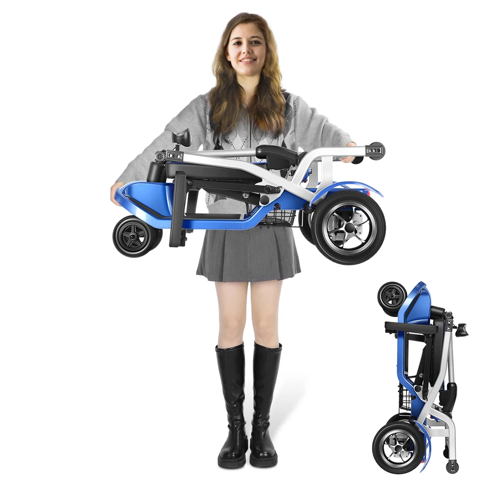 

Hight Quality Ultra Lightweight Elderly Portable Mobility Scooters 4 Wheel Electric Folding Scooter For Disabled