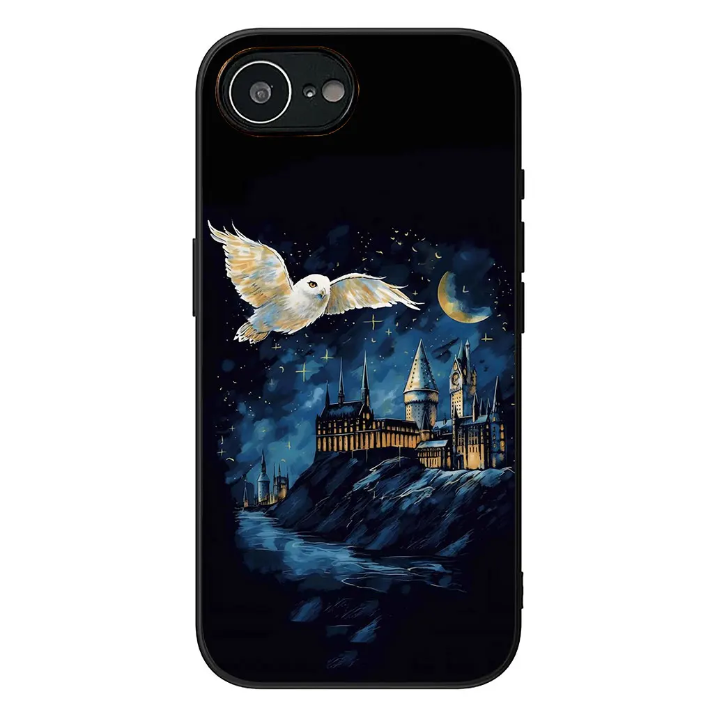 Art Cool Harries Owl Wand Potters Phone Cover Case